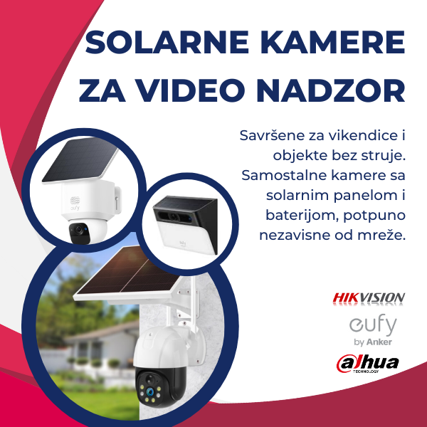 Solarne kamere za video nadzor – idealne za vikendice i objekte bez struje